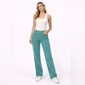 Patagonia Teal Corduroy Pants Mid-Rise Straight Leg – Women’s Size 29